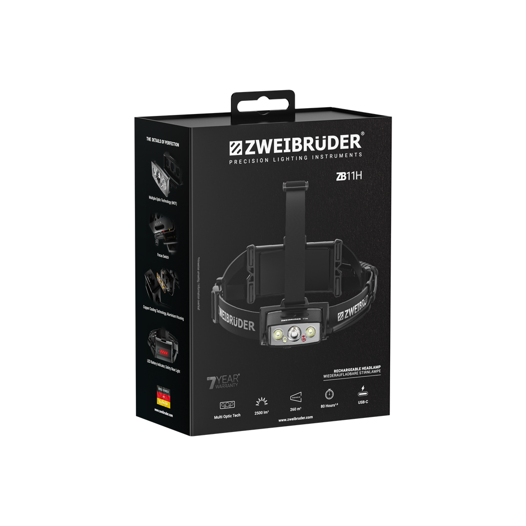 Zweibrüder ZB11H LED Headlamp 2500 lumens